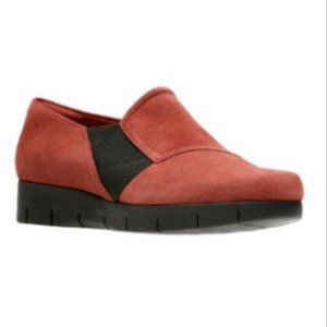 Clarks Daelyn Monarch rust red shoes